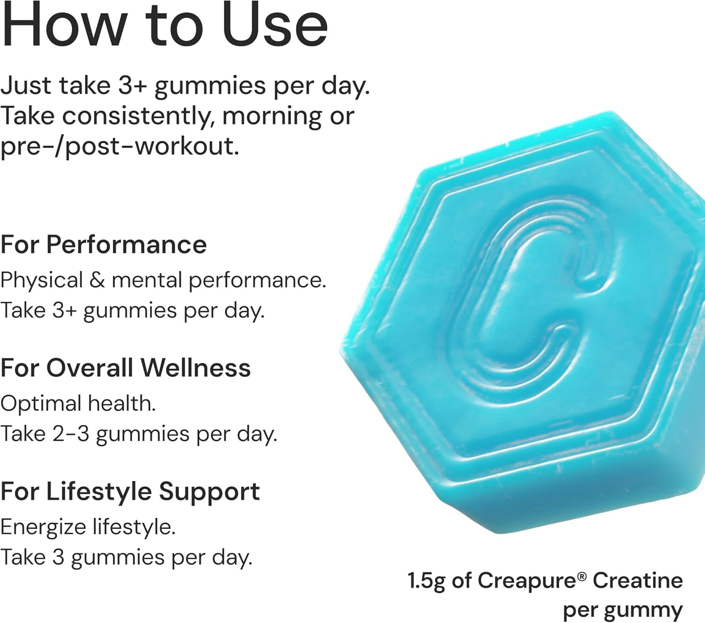 BlueRaspberry Creatine Gummies