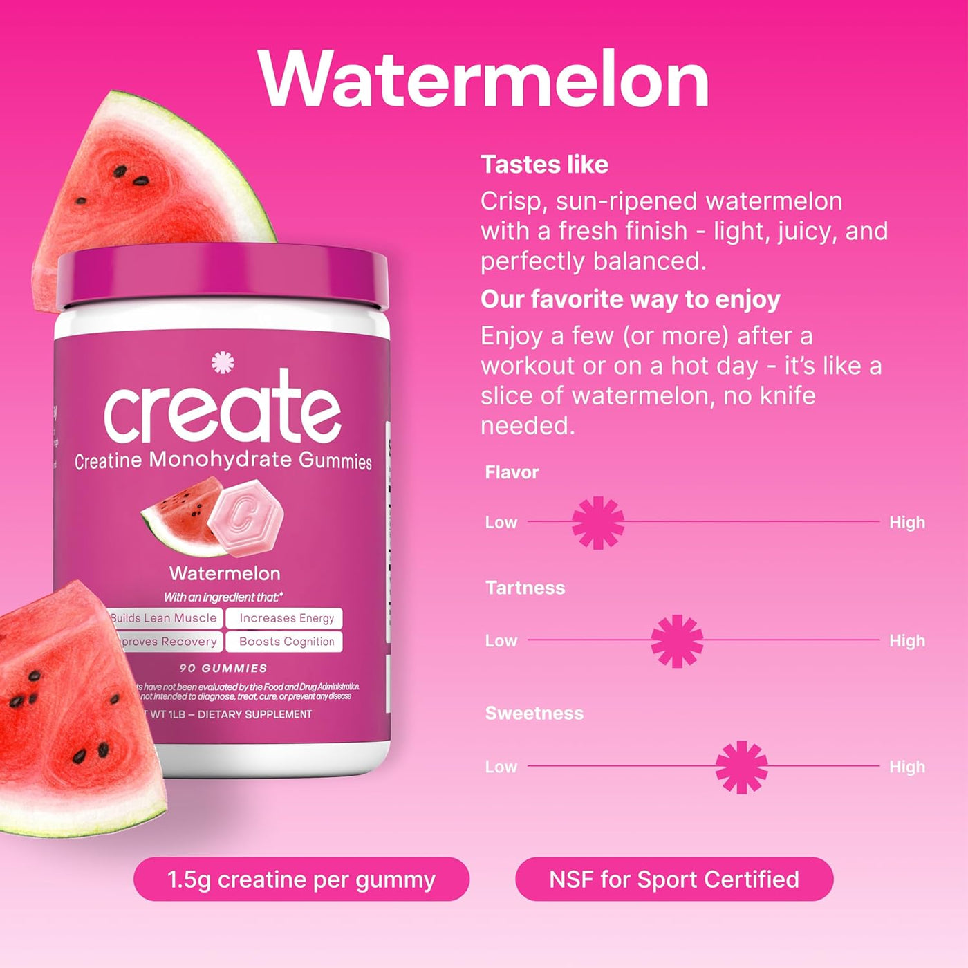Watermelon Creatine Gummies