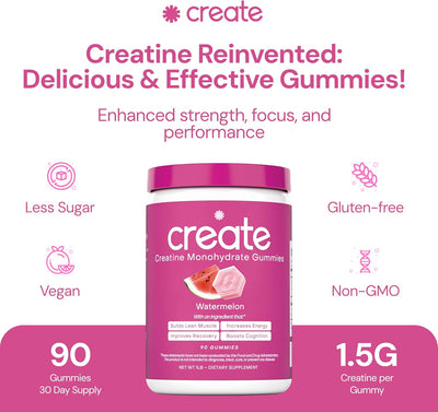 Watermelon Creatine Gummies